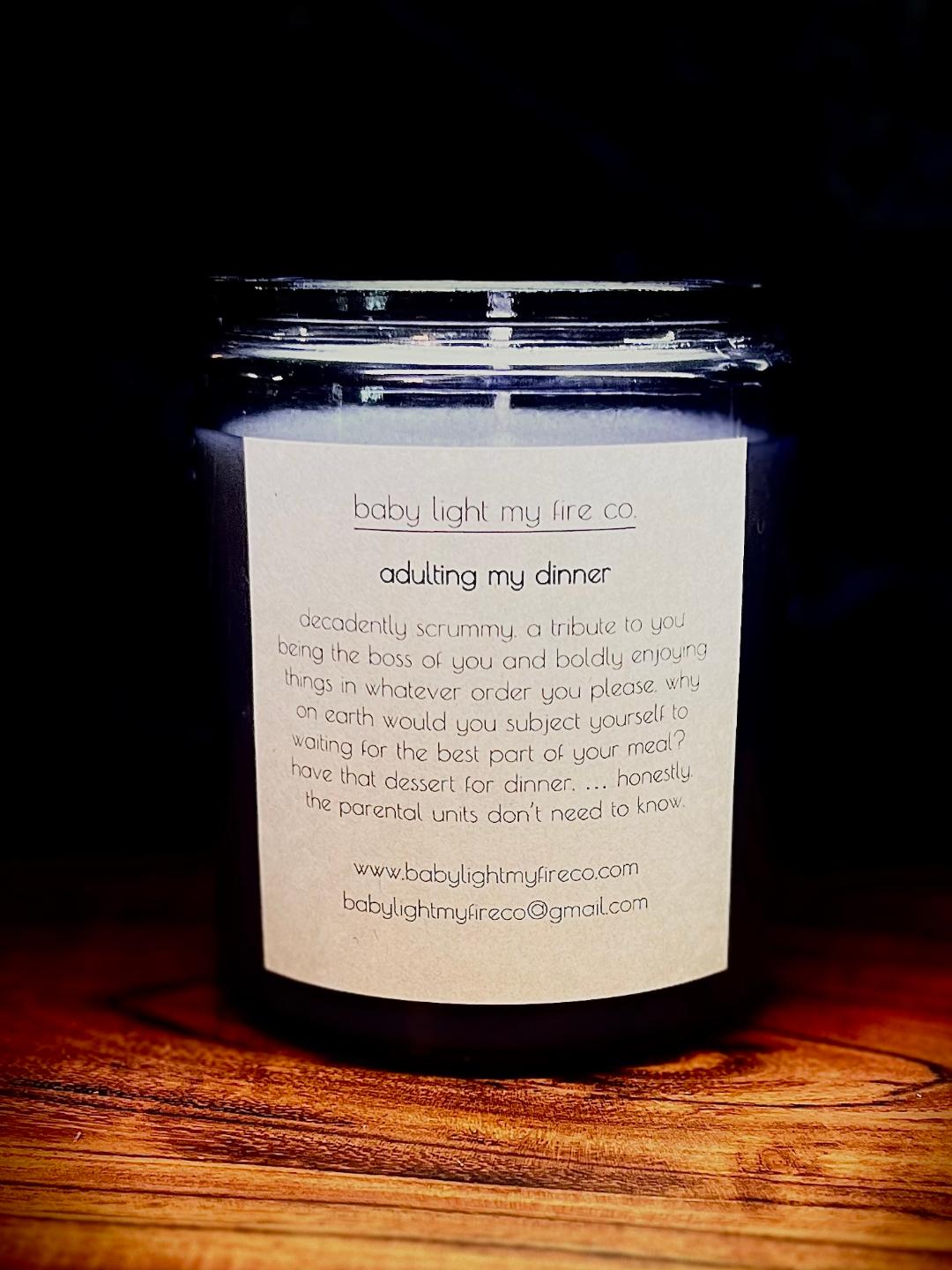 Soy Candle Adulting My Dinner 14 oz