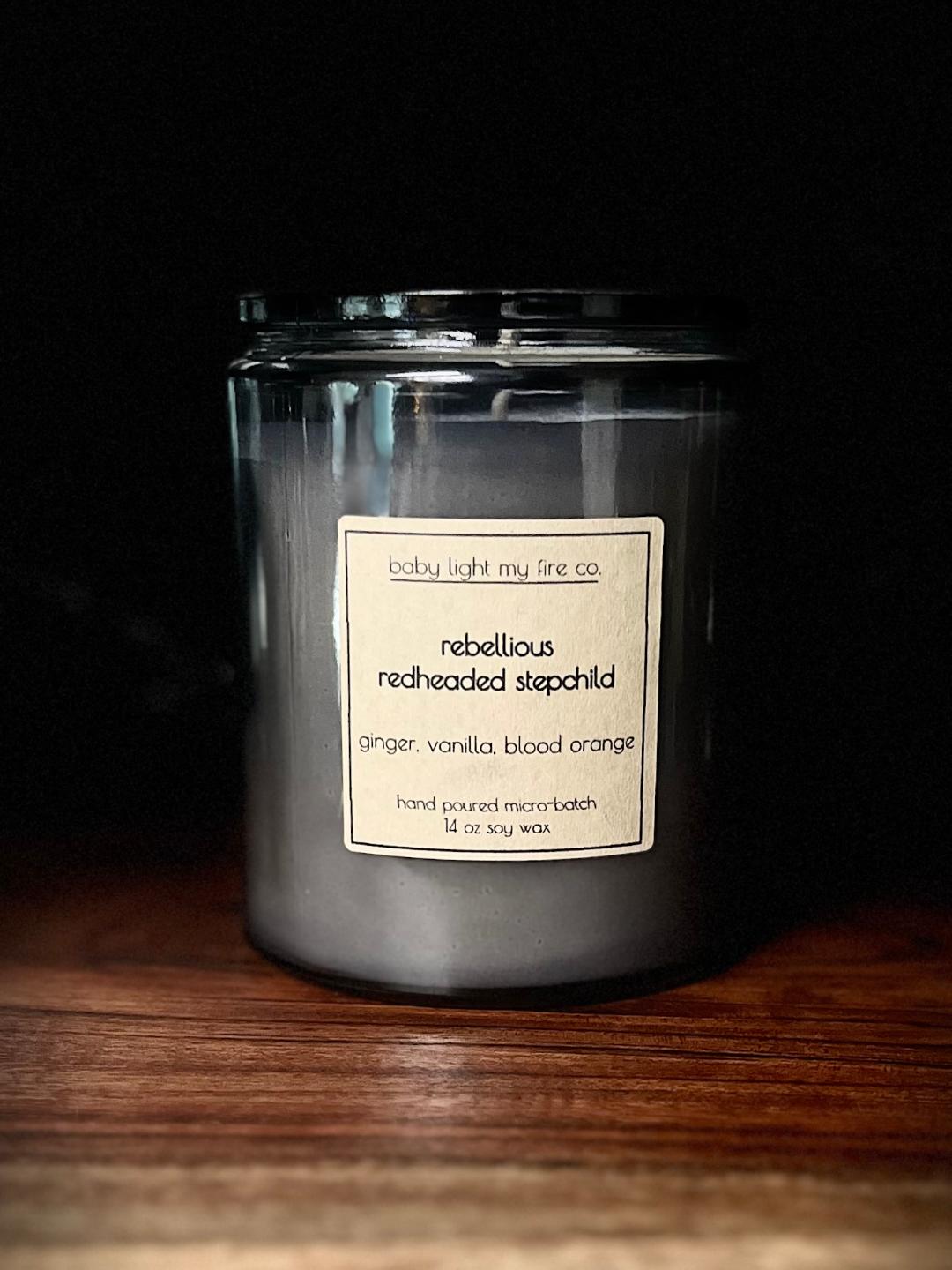 Soy Candle Rebellious Redheaded Stepchild 14 oz