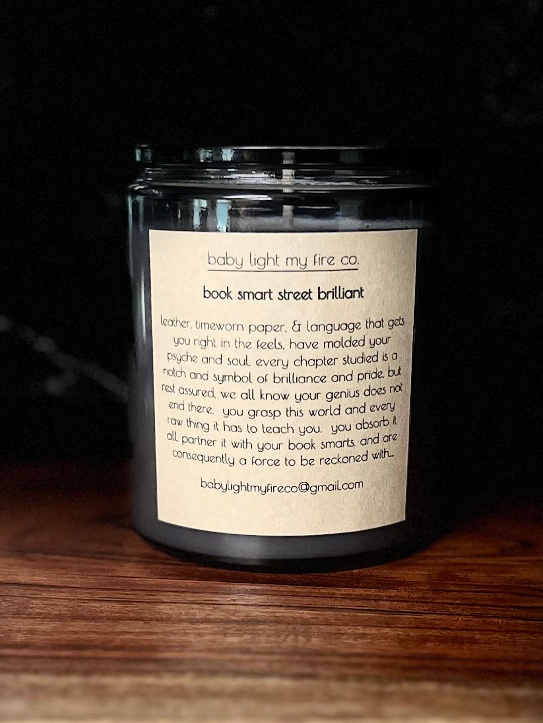 Soy Candle Book Smart Street Brilliant 14 oz