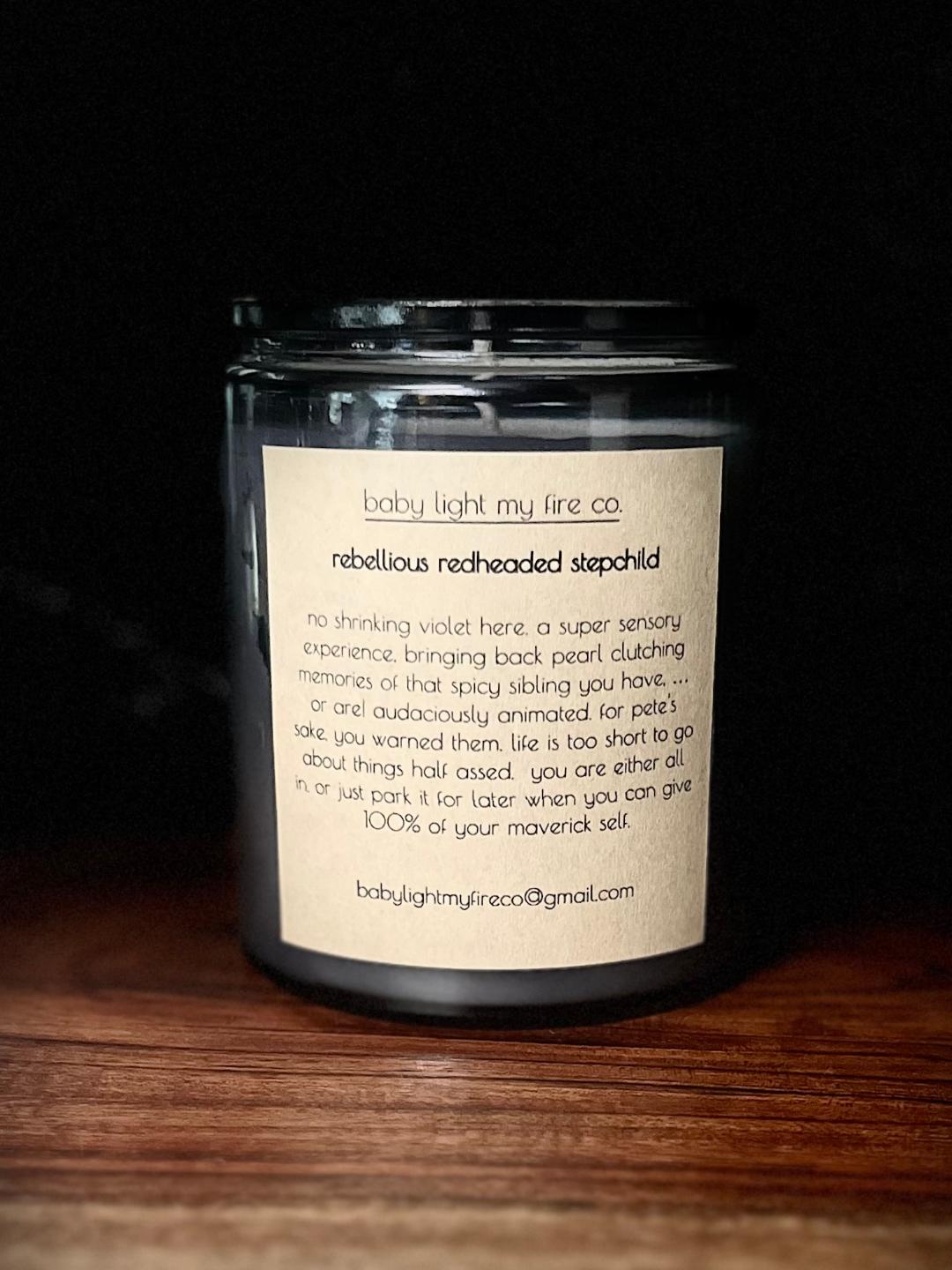 Soy Candle Rebellious Redheaded Stepchild 14 oz