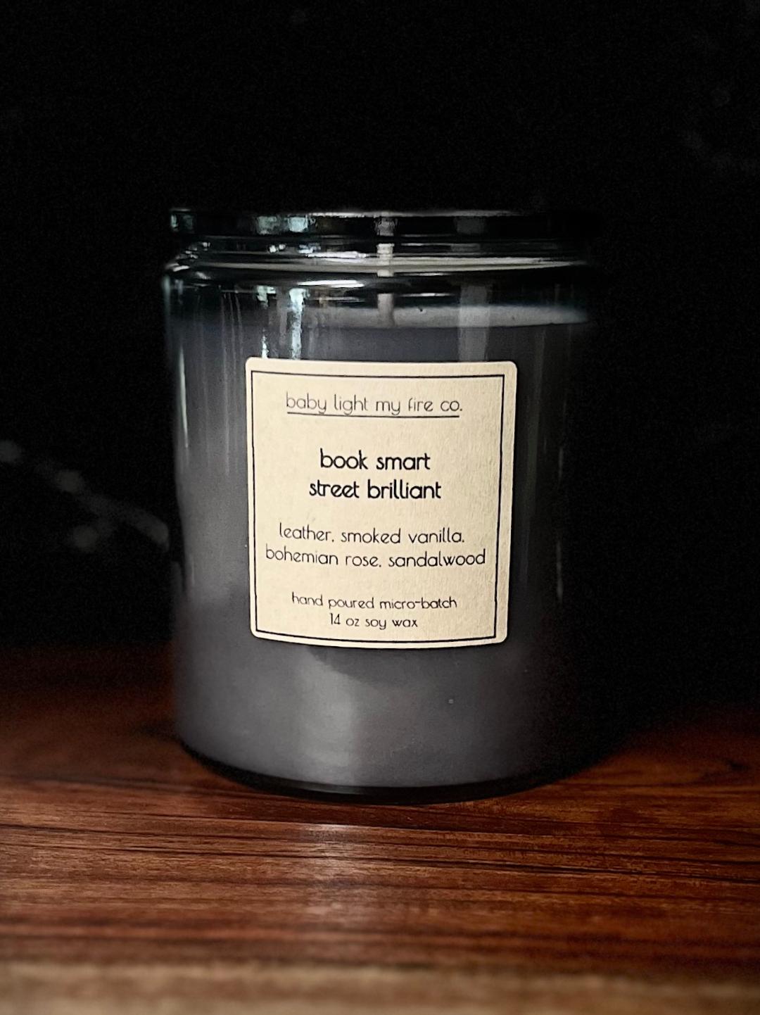 Book Smart Street Brilliant 14 oz Soy Candle