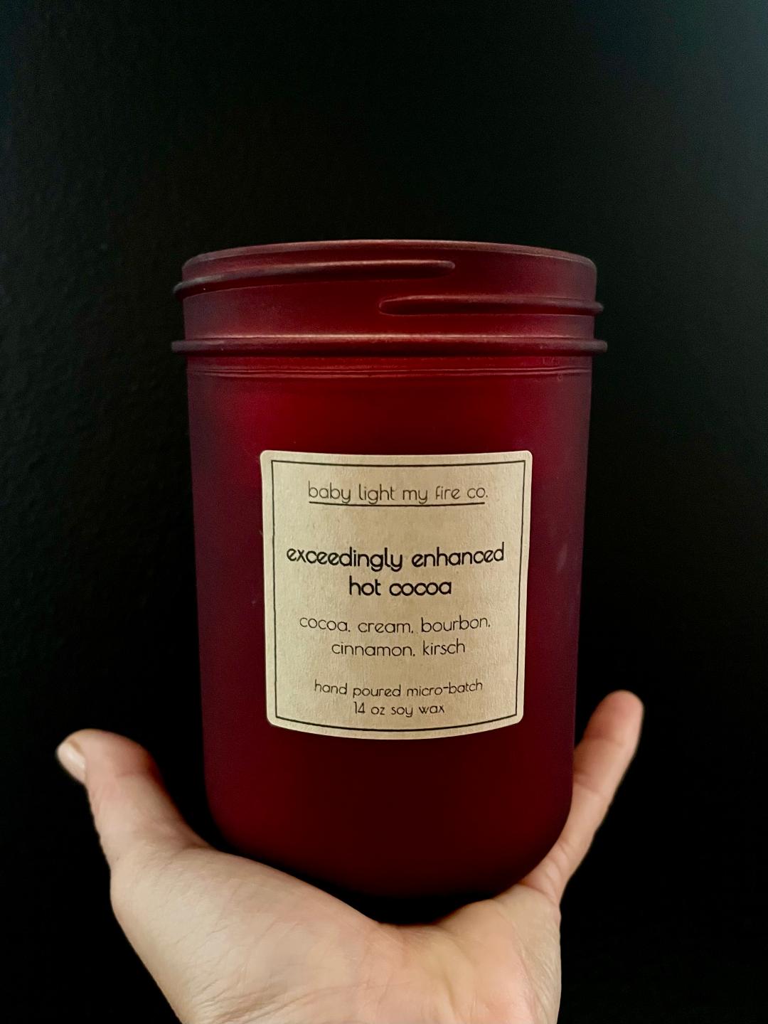 Holiday Soy Candle Exceedingly Enhanced Hot Cocoa 14 oz