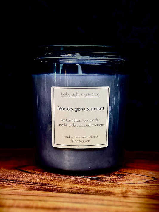 Soy Candle Fearless Genx Summers 14 oz