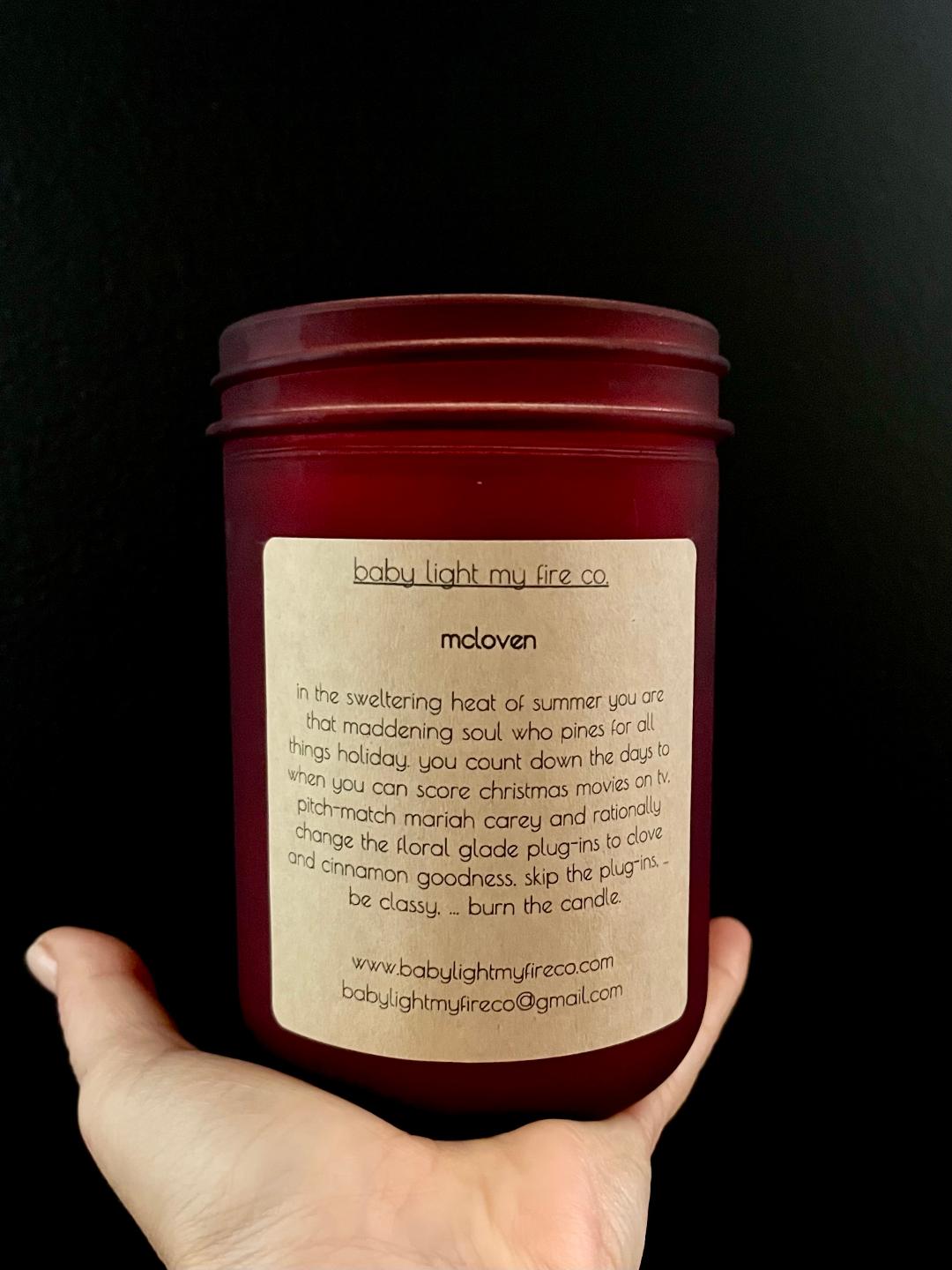 Holiday Soy Candle Mcloven 14 oz