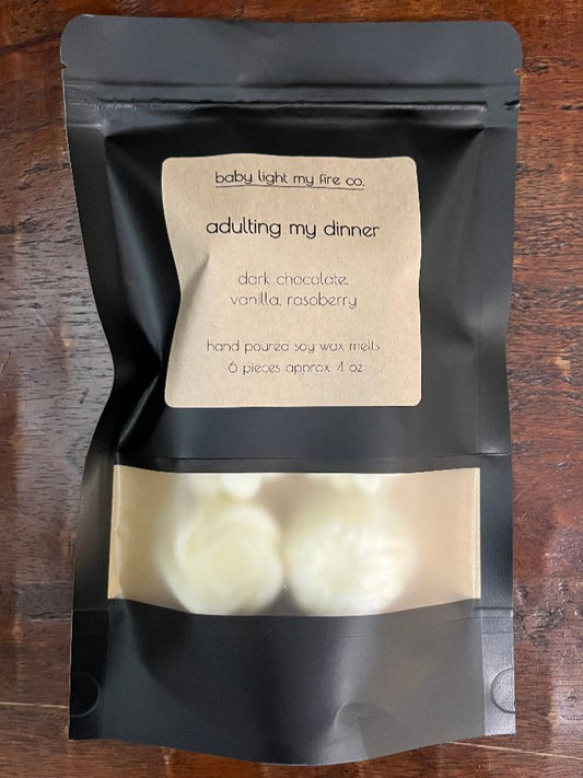 Wax Melts Adulting My Dinner 6 pieces 4 oz Soy Wax