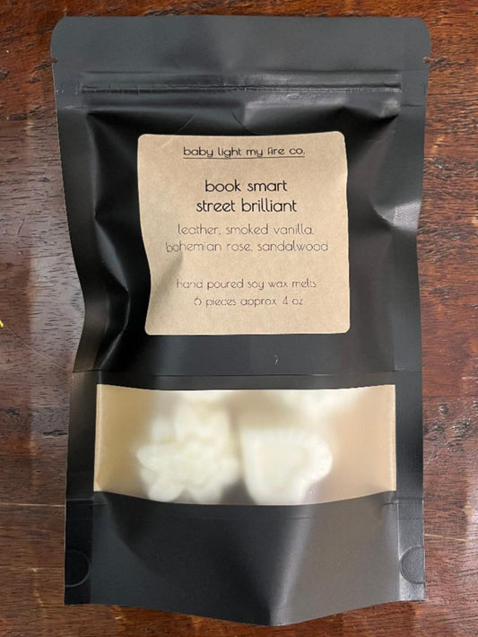 Wax Melts Book Smart Street Brilliant 6 pieces 4oz Soy Wax