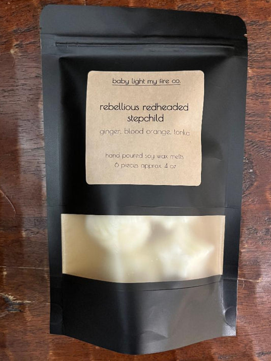 Wax Melts Rebellious Redheaded Stepchild 6 pieces 4oz Soy Wax